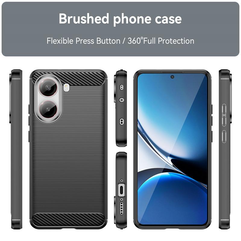 Für Xiaomi POCO X7 Pro Hülle Xiaomi POCO X7 Pro Hülle Bumper Stoßfest Silikon Gebürstetes TPU Handy-Rückseite Xiaomi POCO X7 Pro