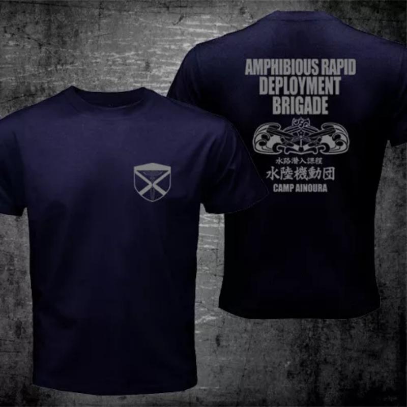 

25 New Japan Rapid Deployment Japan Sea and Land SelfDefense Forces The Same Printed Military Fan Wears A Shortsleeved Tshirt 4XL