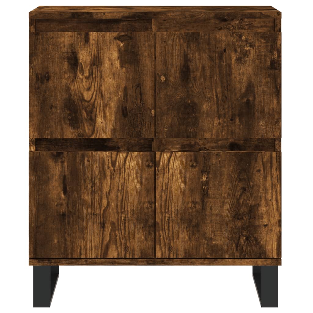 Sideboards 2 pcs Smoked Oak Wood Based Material