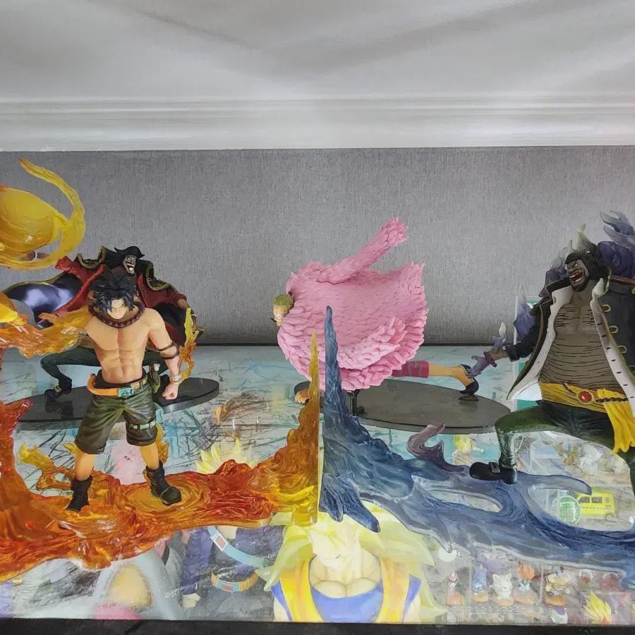 

One Piece Ace & Black Beard Figurines For Sell