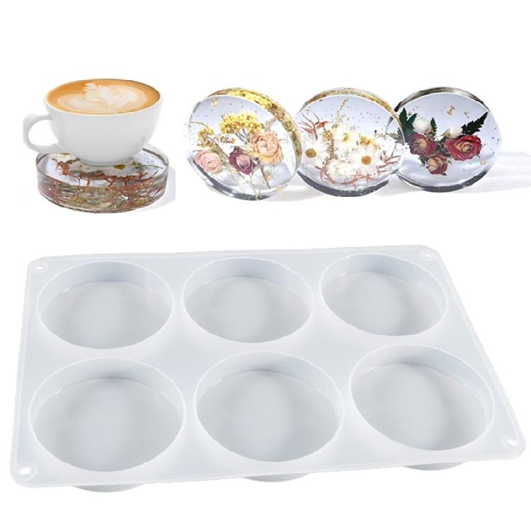 Round Coaster Silicone Molds for Resin Casting DIY Art Gifts Home Decor Ornament