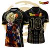 2026 Sommer Dragon Ball Retro Fitness T-Shirt Herren Übergröße 3D-Druck Kurzarm Familie Unisex Kinder Sportshirt