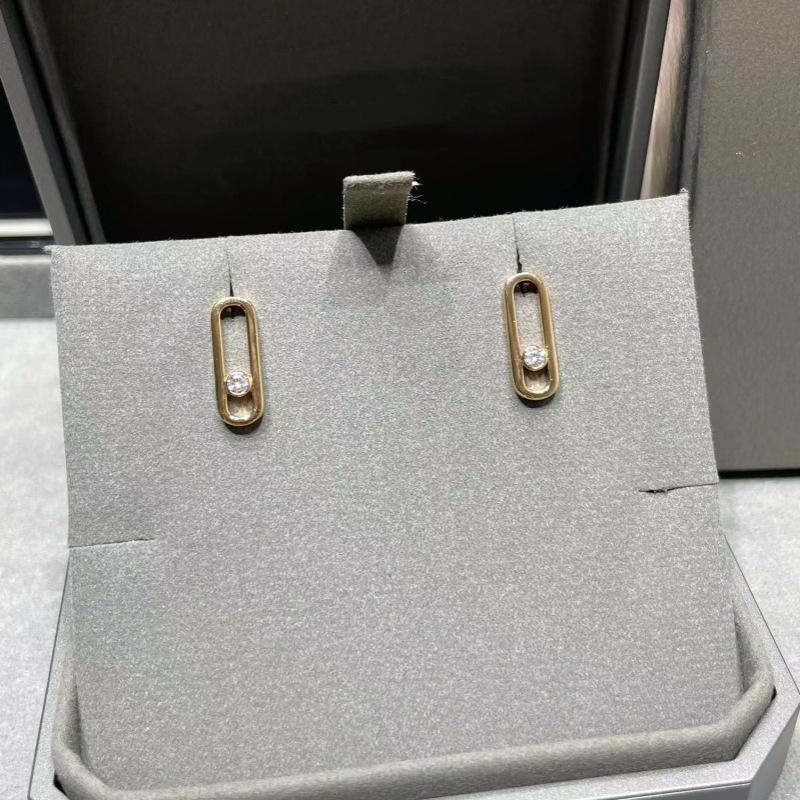 

Серьги Seiko European & American Fashion с крупным цирконом и одним бриллиантом, игла из серебра 925 пробы, глянцевая отделка, простой дизайн. розового золота