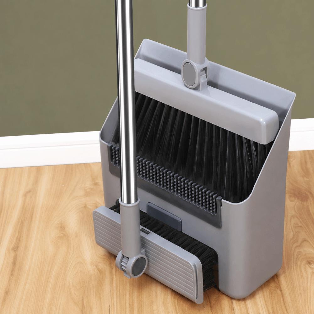 3-in-1 Cleaning Brush Set Long Handle Household Cleaning Set Practical Folding Broom Set Household
