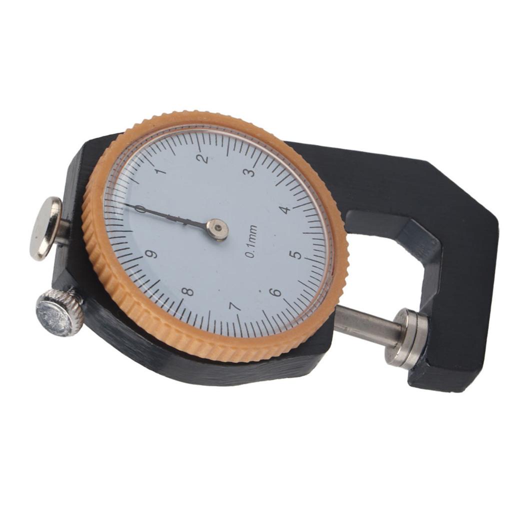 0~10mm Tykkelsesmåler Flatt Hode Tykkelsestester Tykkelsesmåling Ur 0.1mm