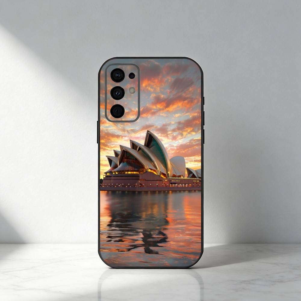 

World Famous Landmarks Phone Case For Samsung S25,S24,S21,S22,S23,S30,Ultra,S20,Plus,Fe,Note,5G Black Cover Samsung S21 s305G