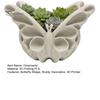 Succulent Plant Container 3D Printed Butterfly Storage Box, Decorative Planter, Desktop PLA Flower Pot Organizer Tray for Jewelry, Candy, Home