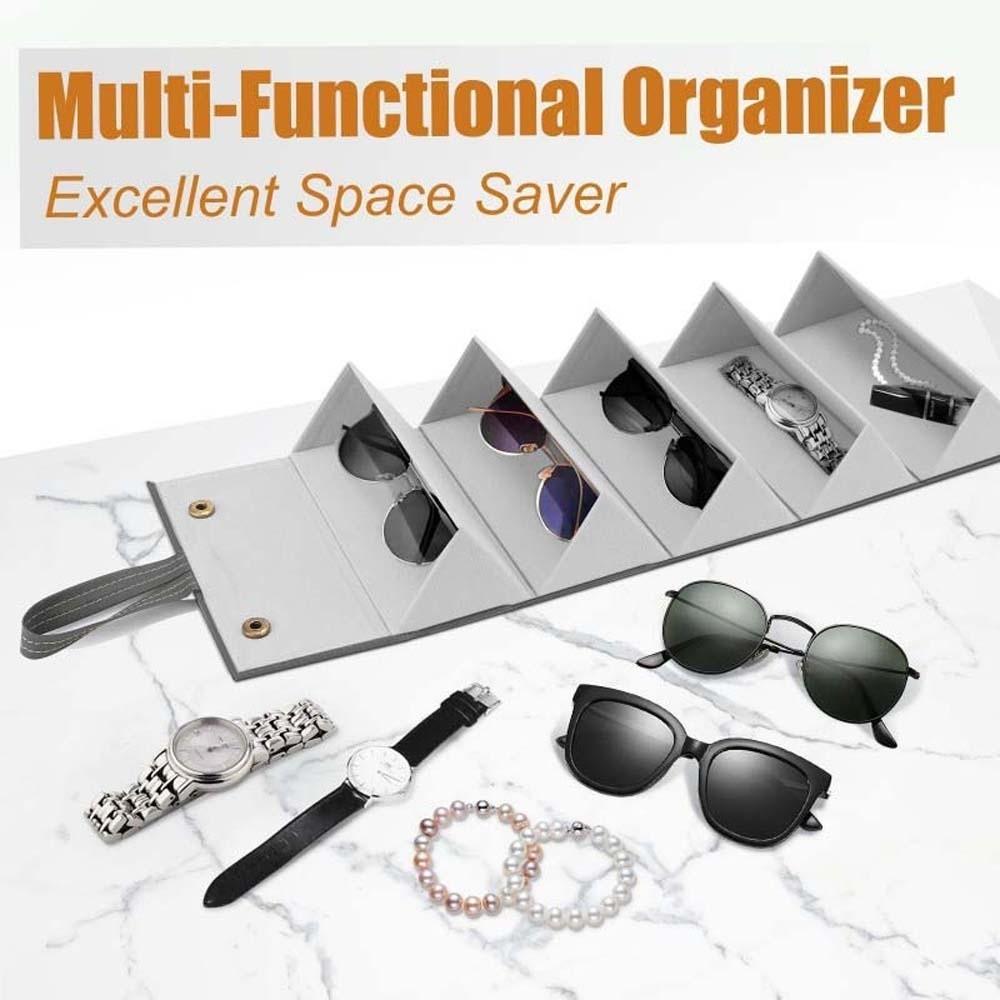 Portable Folding Glasses Storage Box Large Capacity Eyewears Protective Case  Men