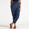 S-5XL Herbst Frauen Hohe Taille Einfarbig Wrap Hosen Harem Hosen Beiläufige Lose Hosen