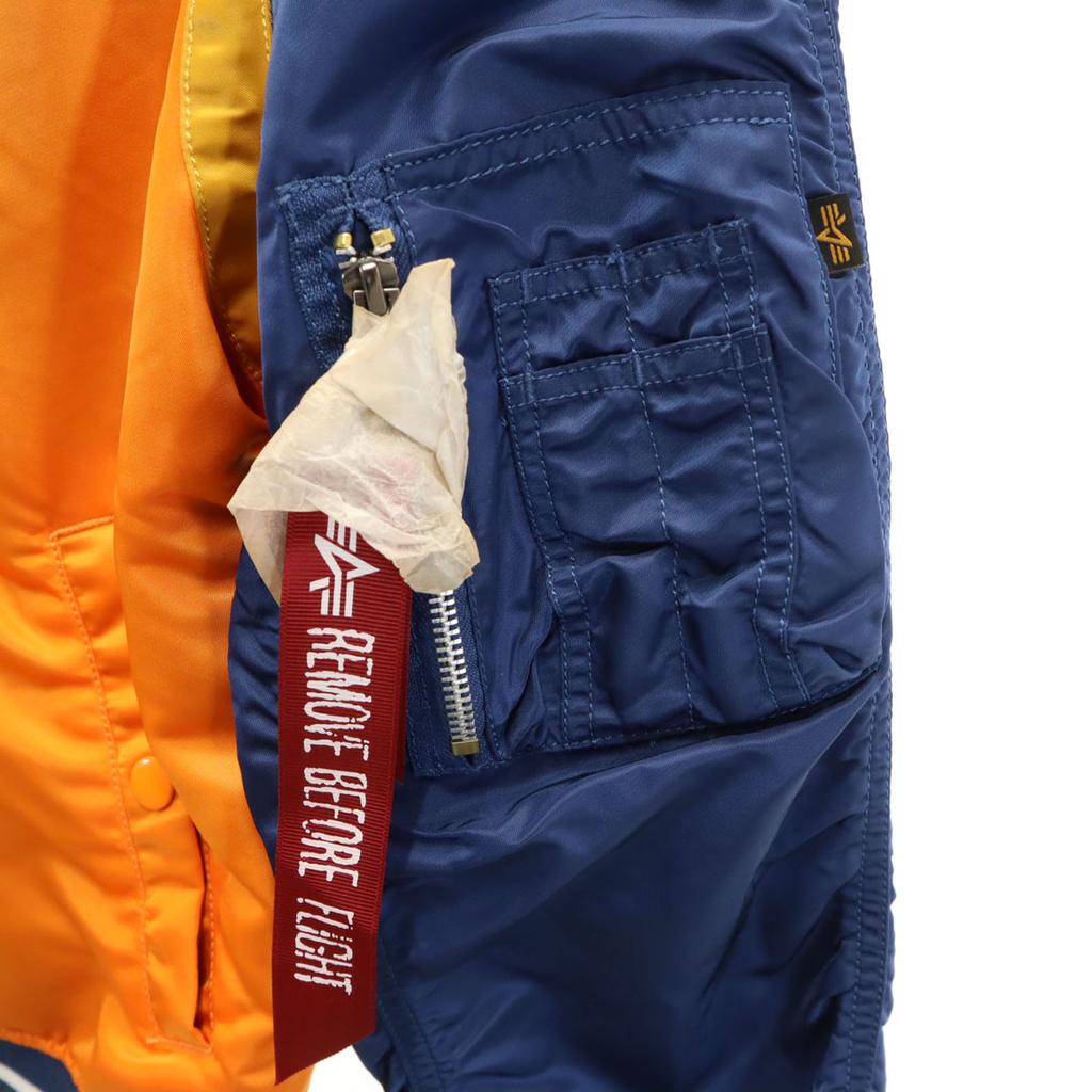 Unbenutzt ALPHA ANTI SOCIAL SOCIAL CLUB Kollaboration Rückenlogo L-2B Fliegerjacke Herren Gebraucht