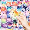 10/30/50PCS Cute Dream Star Cat Sticky PVC Sticker Aesthetic Stationery DIY Decoration Scrapbooking School Supplies