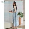 Xuan Liang [7A Antibacterial] Sleeping Skirt Women's Summer Thin Edition Lyocell Woven Sleeveless Tank Top Long Dress Sleepwear Home Clothes