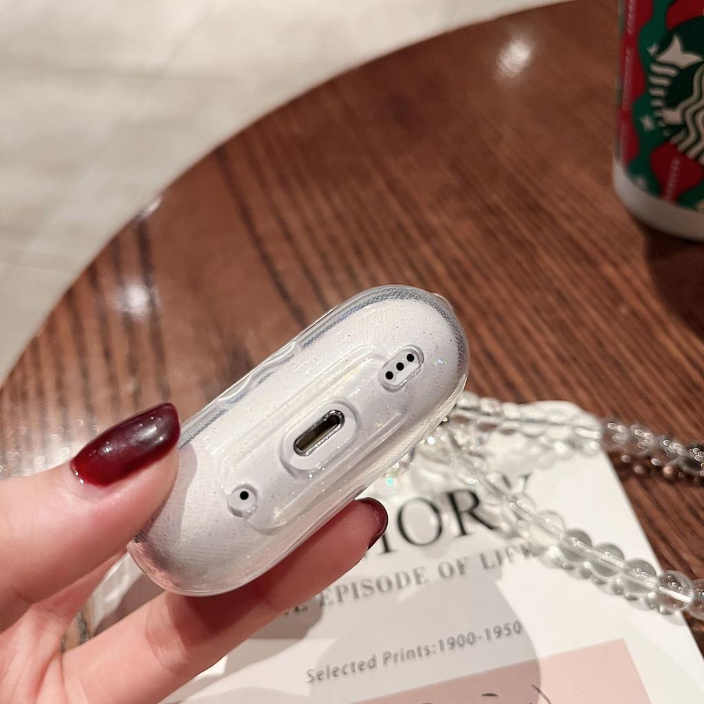 Glitter transparent application Apple AirPods protective case AirPods 1 generation pro wireless bluetooth headset cover
