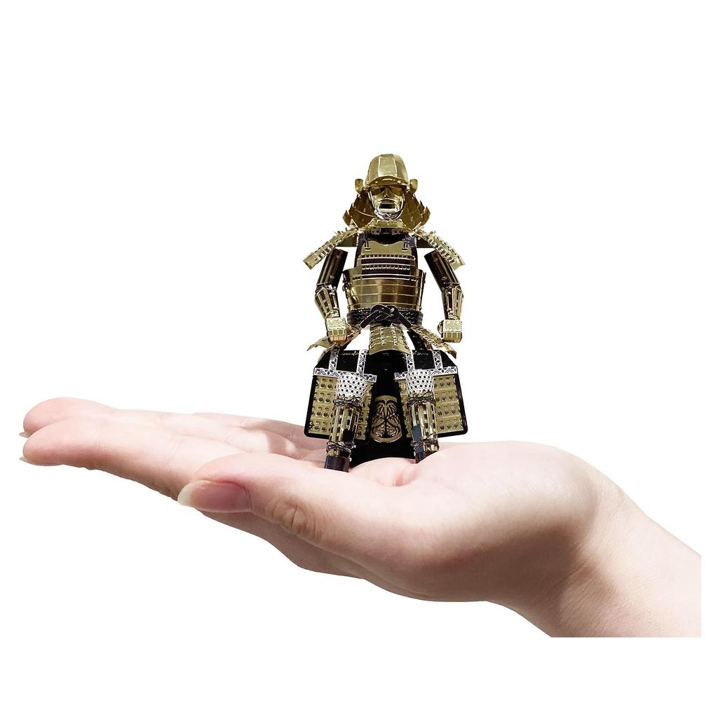 Tenyo Metallic Nano Puzzle Multicolor Series Armor Tokugawa Ieyasu Kondami Gusoku Stainless Steel Material No Glue Required Thickness Laser Processing