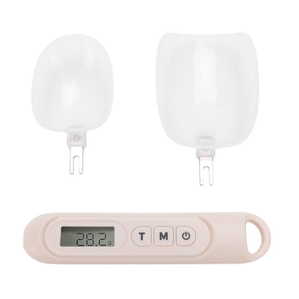 LCD Display Digital Measuring Spoon ABS Digital Food Weighing Spoon Kitchen Baking бежевый