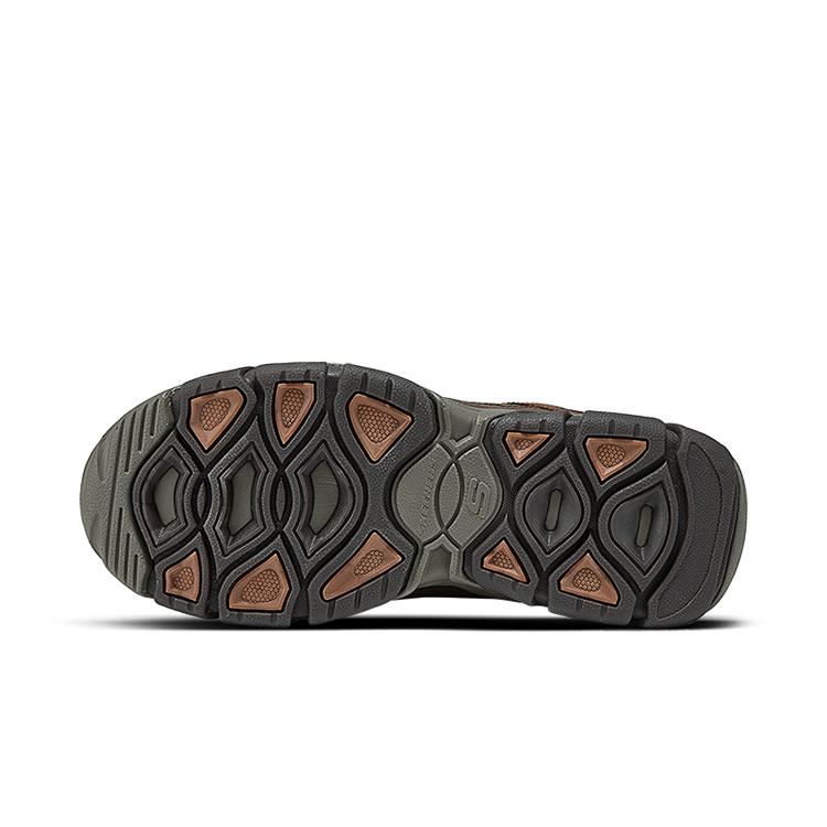 Skechers Comfortable Versatile Durable Low-Top Casual Shoes Men Sneakers Brown Green 204493-BROL