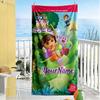 Dora Explorer Customizable Name Beach Towel Quick-Dry Soft Microfiber Suitable for Swimming Gym Camping Yoga Vacation