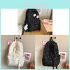 Embroidered Backpack For Girls With Waterresistant Nylon Material For Casual Travel