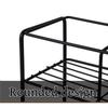 Black Coffee Syrup Rack Metal Kitchen Storage Shelves  for Cabinet Cafe Countertop