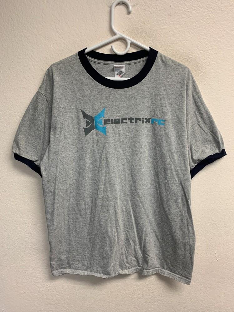 Vintage Electrix RC T-Shirt XL Gray Ringer Anvil RC Car Trucks Y2K VTG EUC Unisex T-Shirt XL