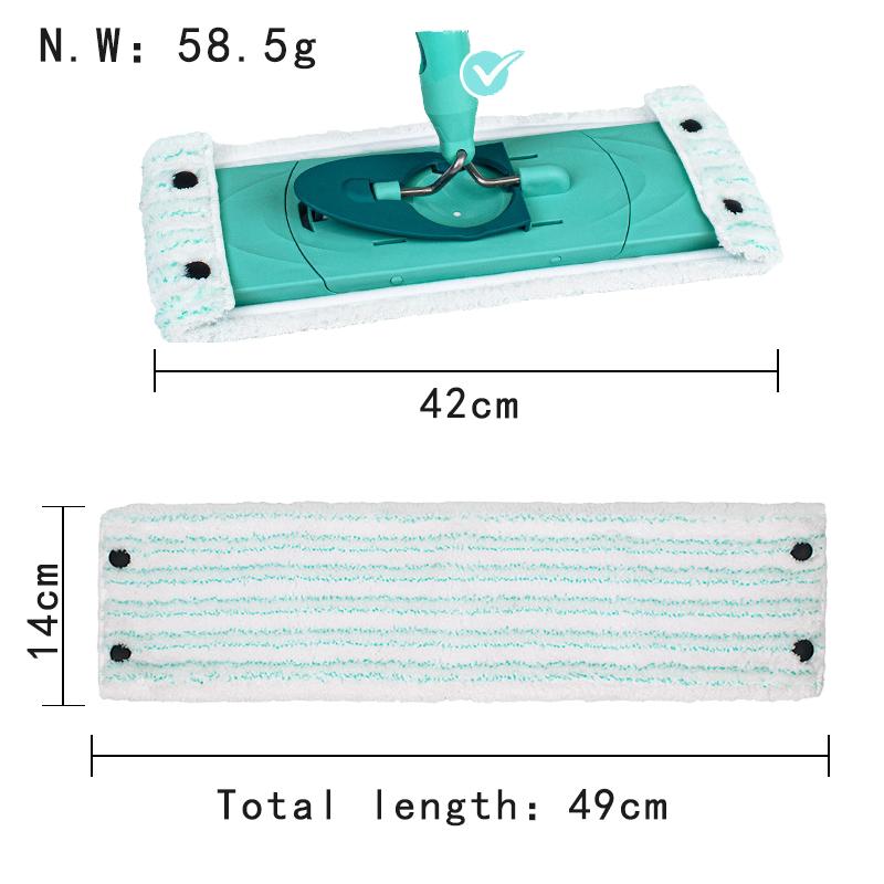 Mop Flat Pad For Leifheit Clean Twist XL Micro Duo Mop Washable And Reusable Cleaning Pad Home Floor Cleaning Mop Accessories