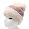 Tie-Dye Gradual Change Color Rabbit Hair Wool Hat Women'S Warm Rainbow Knitted Hat Ear Protector Pullover Hat