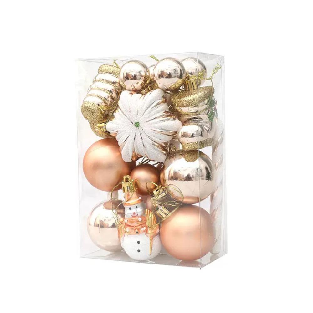 29/20Pcs Star Xmas Tree Hanging Ornaments Champagne Merry Christmas Decorations  Home New Year Decor