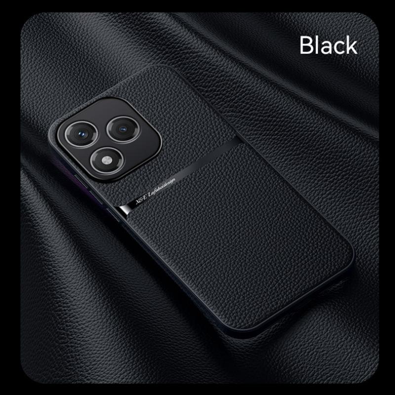 

Магнитный чехол из ПУ кожи для Honor 400 Lite 5G Защитная крышка Задняя панель Coque Fundas Capa Honor 400 Lite чёрный