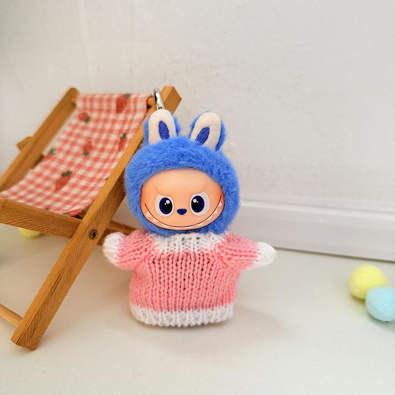 Mini Version 4.0 Vinyl Face Plush Blind Box Doll Clothes Christmas Set Small Nose Gaga Heart Bottom Password