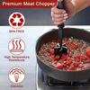 Non Stick Meat Chopper With Heat Resistant Design And Ergonomic Handle Perfect For Home Kitchen Barbeque Burger Patty Making