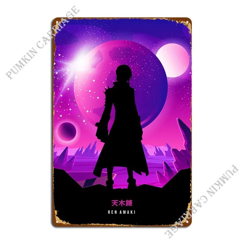 

Ren Amaki Metal Sign Mural Design Decoration Wall Plaque Tin Sign Poster 20x30cm（7.8x11.8inch）