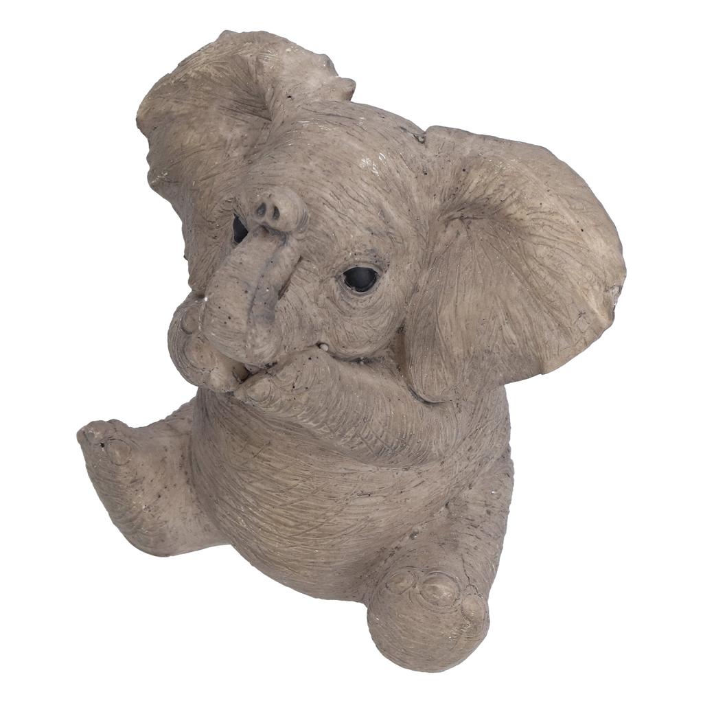 Resin Elephant Statue Crafts Cute Elephant Ornament Home Decoration for Living Room Bedroom