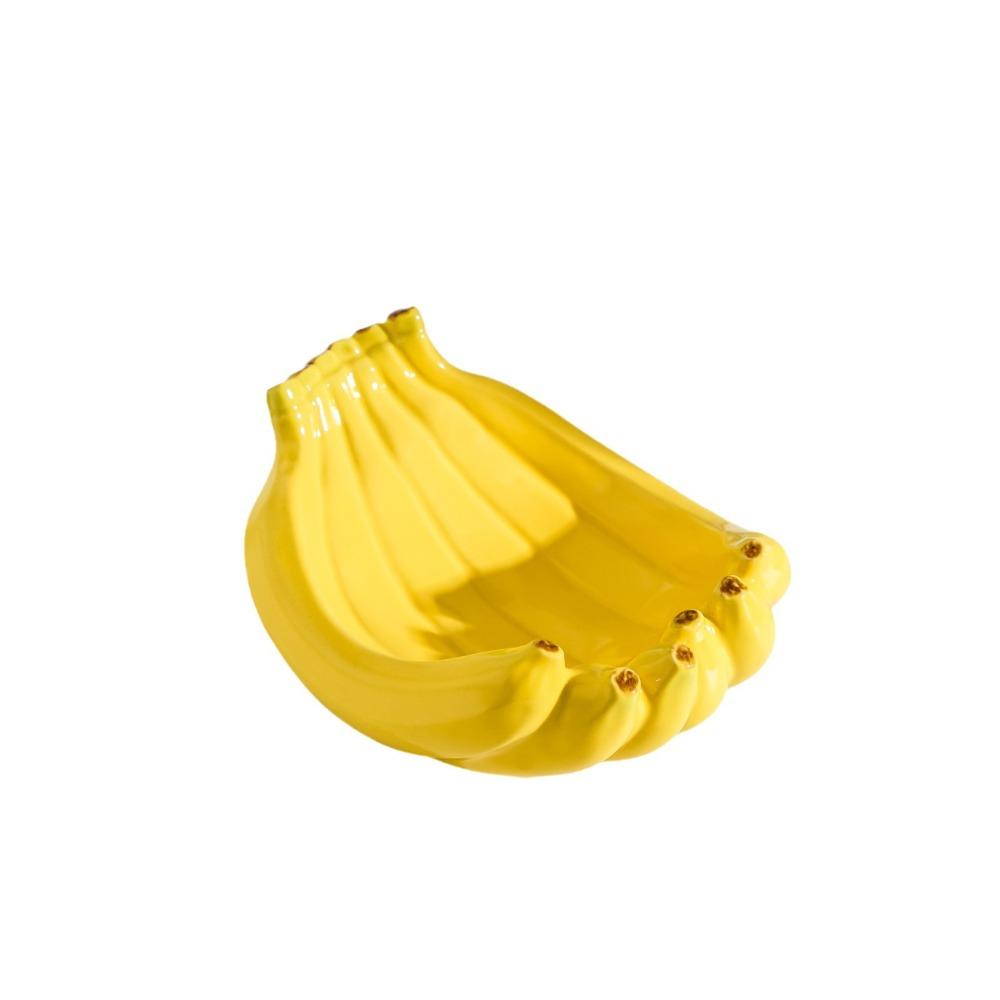Creative Banana Shaped Storage Tray Ceramic Dessert Plate Tableware Storage Container  Snack