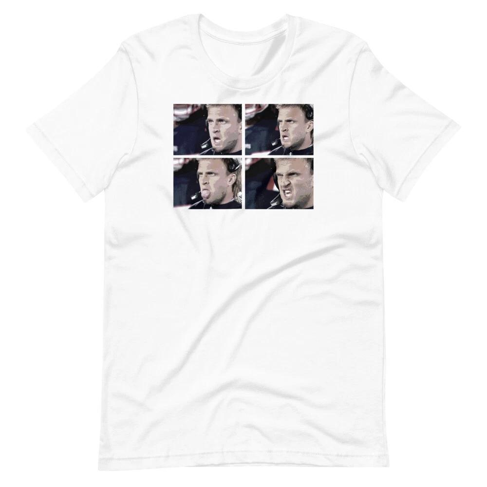 The Faces of Steve Belichick Football Patriots Short-Sleeve Unisex T-Shirt 2XL