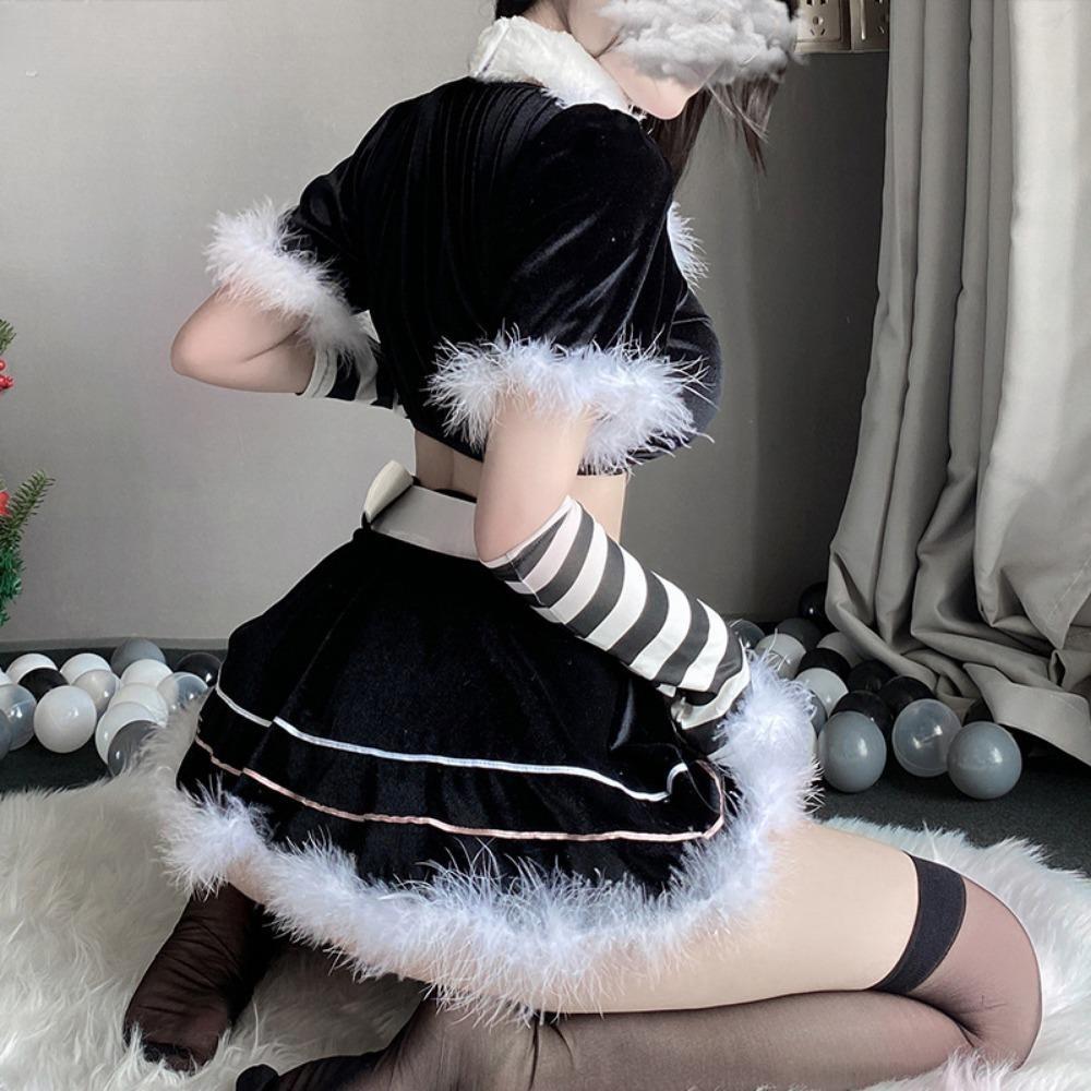 New Year's Robe Internet Celebrity Party Uniform Sexy Bunny Suit Female Live Streaming Host Christmas Suit Cos Suit
