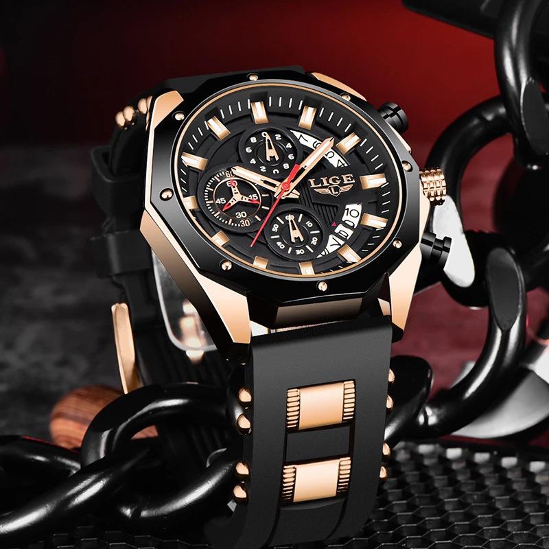 Men's Fashionable Multifunctional Luminous Waterproof Quartz Sports Watch