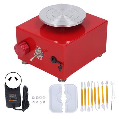 Mini Pottery Wheel for Kids with Detachable Water Basin Hex Wrench 2000RPM Adjustable Speed Pottery