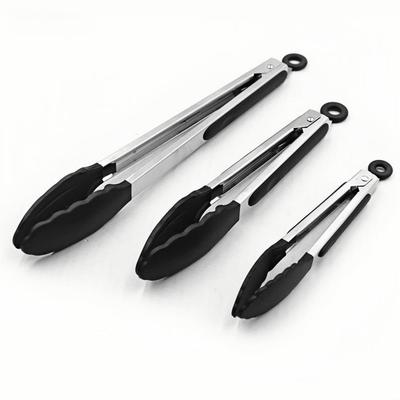 Hochtemperaturresistente Silikon- & Edelstahl-Küchenzangen