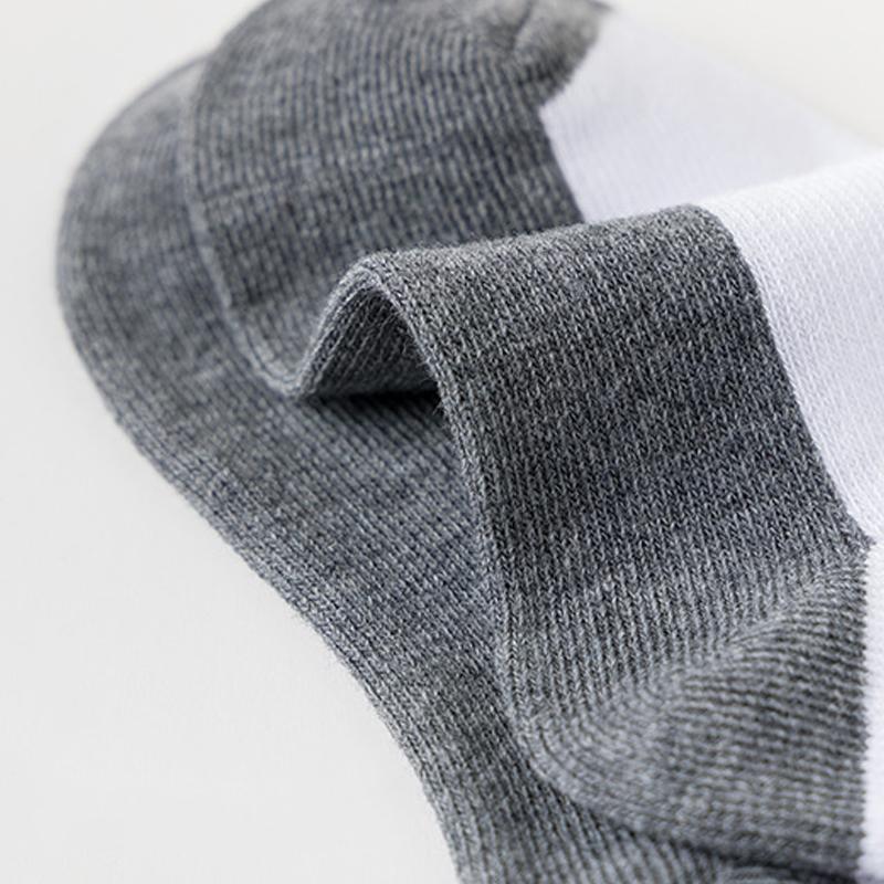 12 paia di calzini corti basic per bambini - design bianco e grigio, traspiranti - adatti per ragazzi e ragazze per la stagione del rientro a scuola