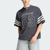 Adidas Originals Knit Sports Striped Loose Fit Short Sleeve Football Shirt Men tops KU9192