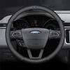 38Cm Leather Car Steering Wheel Cover For Ford Ranger Fiesta Escape Ecosport Focus F-150 Mustang Mondeo Road Driver Smax Fusion
