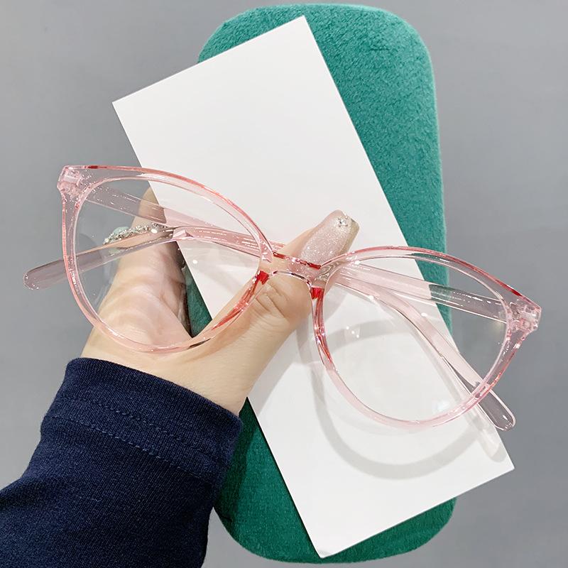 Little Xiangfeng Cat Eye Glasses For Women High-end Flat Light Mirror Retro Ultra Light Anti-blue Light Glasses Frame 1015