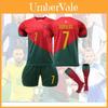 Ensemble Maillot de Foot Sportif 2223 C Ronaldo Idéal Pour les Activités Extérieures