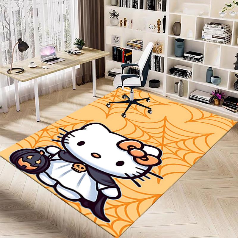 1pc Hello Kitty Halloween Carpet Office Rug Outdoor Mat Home Decor Area Carpet Festival Gift