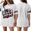 Short Sleeve Blouses for Women USA 2026 Graphic Womens Short Sleeve Shirts V Neck Casual Women's Short Sleeve Tops Loose Fit