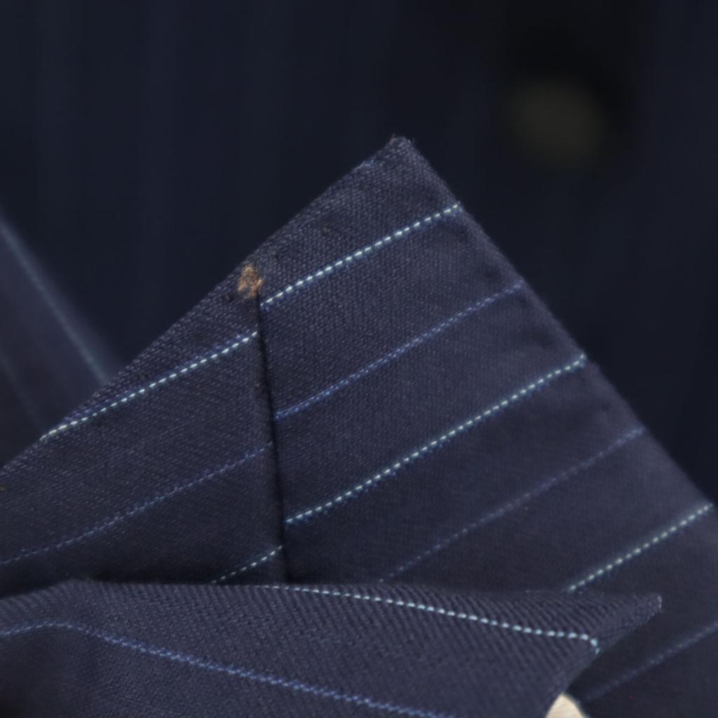 UNITED ARROWS Striped Pattern Tailored Jacket 48 Navy Men's Used