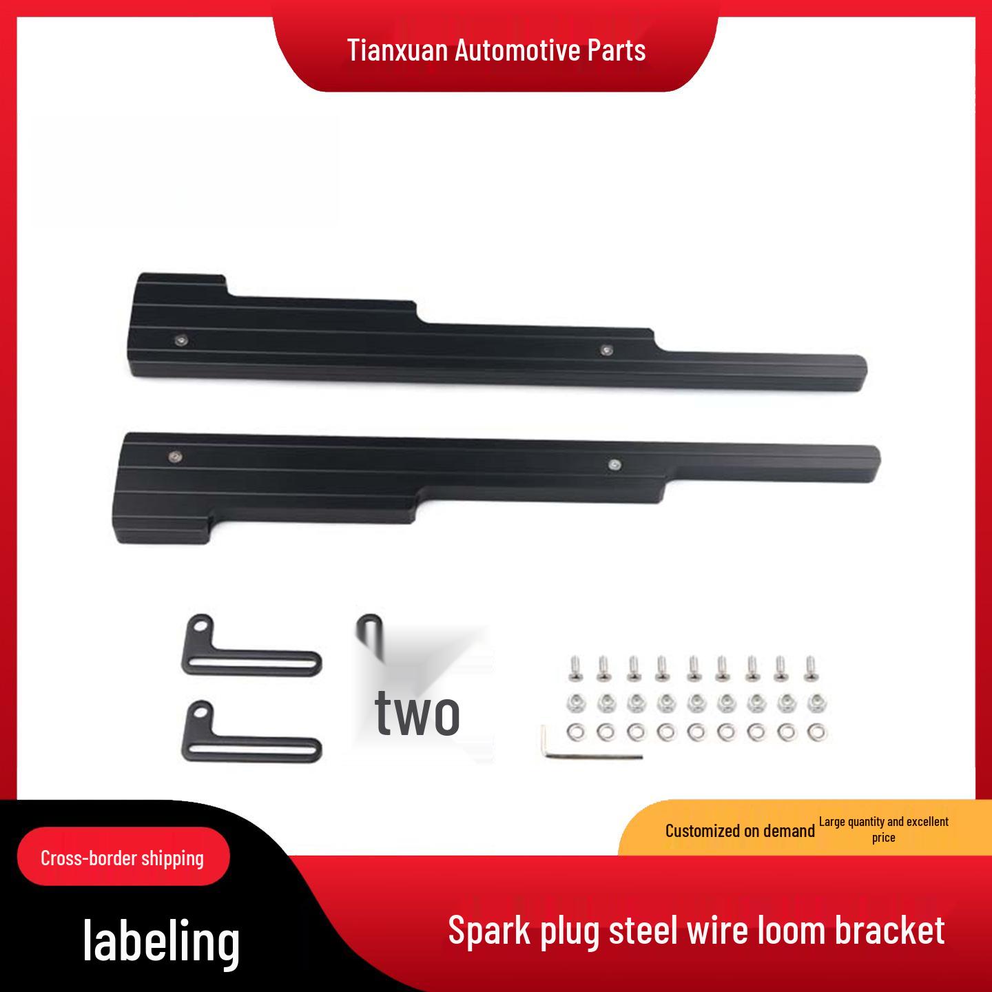 

Aluminum Alloy Spark Plug Wire Bracket for Chevrolet V8 SBF/SBC/BBC Engines (Model 40375) чорний