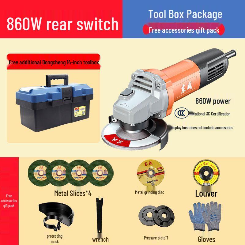Dongcheng Angle Grinder CN plug (adapter included)