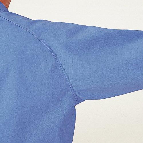 Pracovní dlouhé stříbrné L [Midori Anzen] oblečení, rukáv, halenka, unisex, antistatické, G341, top, šedá,
