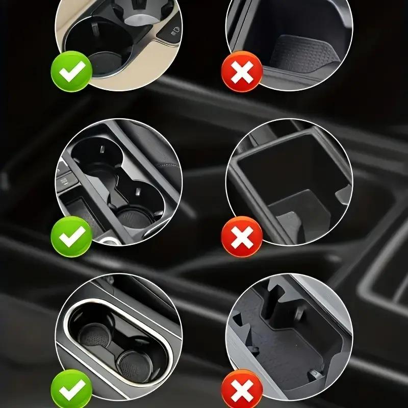 Dual-Layer Rotating Car Cup Holder with Multifunctional Storage